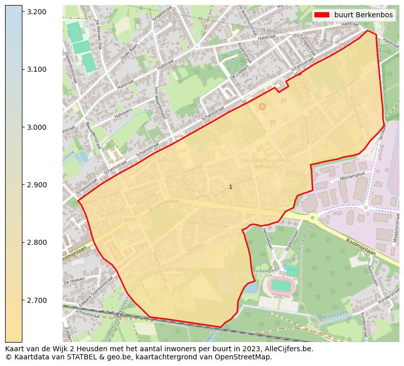 Aantal inwoners op de kaart van de buurt Berkenbos: Op deze pagina vind je veel informatie over inwoners (zoals de verdeling naar leeftijdsgroepen, gezinssamenstelling, geslacht, autochtoon of Belgisch met een immigratie achtergrond,...), woningen (aantallen, types, prijs ontwikkeling, gebruik, type eigendom,...) en méér (autobezit, energieverbruik,...)  op basis van open data van STATBEL en diverse andere bronnen!