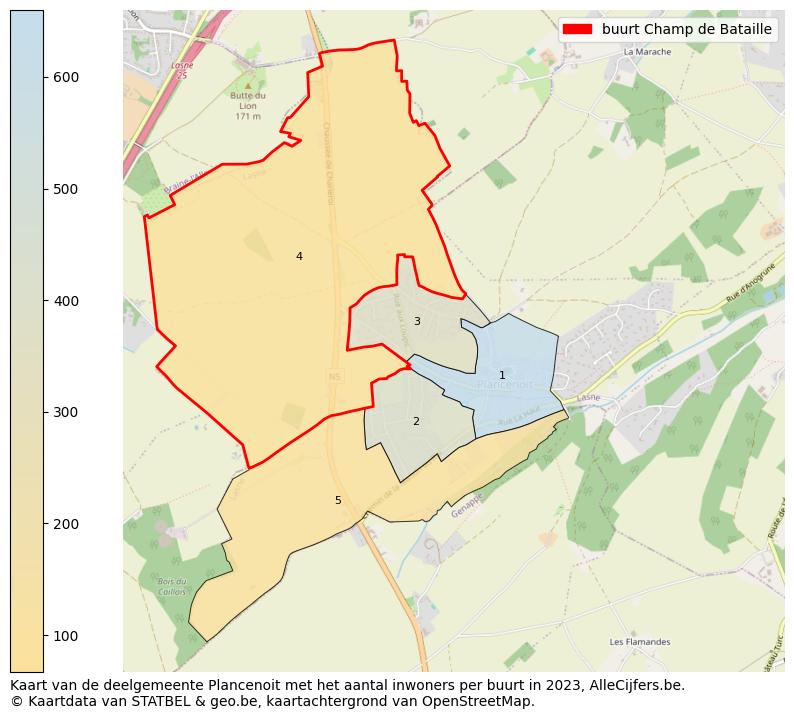 Aantal inwoners op de kaart van de buurt Champ de Bataille: Op deze pagina vind je veel informatie over inwoners (zoals de verdeling naar leeftijdsgroepen, gezinssamenstelling, geslacht, autochtoon of Belgisch met een immigratie achtergrond,...), woningen (aantallen, types, prijs ontwikkeling, gebruik, type eigendom,...) en méér (autobezit, energieverbruik,...)  op basis van open data van STATBEL en diverse andere bronnen!