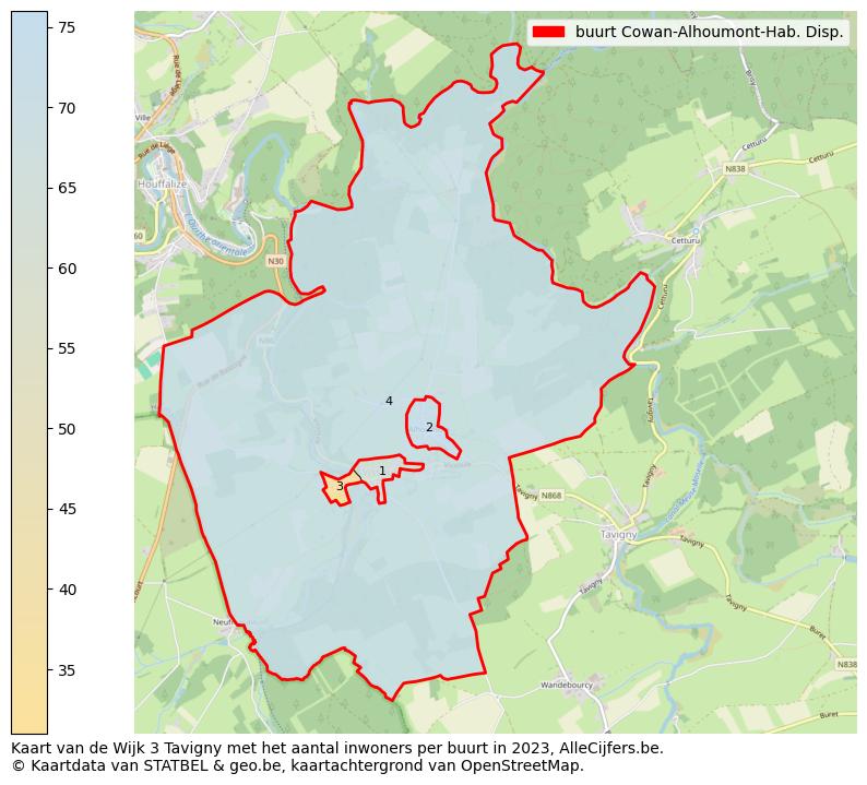 Aantal inwoners op de kaart van de buurt Cowan-Alhoumont-Hab. Disp.: Op deze pagina vind je veel informatie over inwoners (zoals de verdeling naar leeftijdsgroepen, gezinssamenstelling, geslacht, autochtoon of Belgisch met een immigratie achtergrond,...), woningen (aantallen, types, prijs ontwikkeling, gebruik, type eigendom,...) en méér (autobezit, energieverbruik,...)  op basis van open data van STATBEL en diverse andere bronnen!