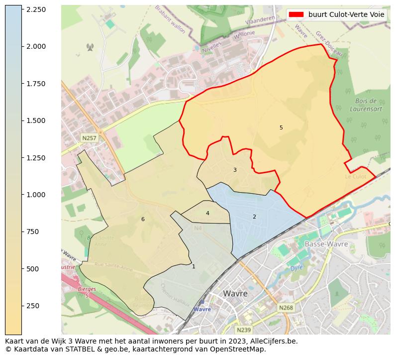 Aantal inwoners op de kaart van de buurt Culot-Verte Voie: Op deze pagina vind je veel informatie over inwoners (zoals de verdeling naar leeftijdsgroepen, gezinssamenstelling, geslacht, autochtoon of Belgisch met een immigratie achtergrond,...), woningen (aantallen, types, prijs ontwikkeling, gebruik, type eigendom,...) en méér (autobezit, energieverbruik,...)  op basis van open data van STATBEL en diverse andere bronnen!