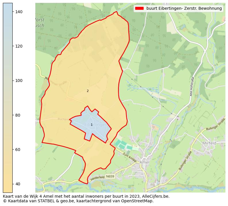 Aantal inwoners op de kaart van de buurt Eibertingen- Zerstr. Bewohnung: Op deze pagina vind je veel informatie over inwoners (zoals de verdeling naar leeftijdsgroepen, gezinssamenstelling, geslacht, autochtoon of Belgisch met een immigratie achtergrond,...), woningen (aantallen, types, prijs ontwikkeling, gebruik, type eigendom,...) en méér (autobezit, energieverbruik,...)  op basis van open data van STATBEL en diverse andere bronnen!