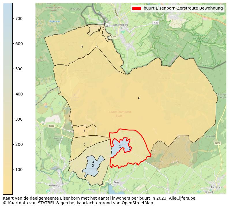 Aantal inwoners op de kaart van de buurt Elsenborn-Zerstreute Bewohnung: Op deze pagina vind je veel informatie over inwoners (zoals de verdeling naar leeftijdsgroepen, gezinssamenstelling, geslacht, autochtoon of Belgisch met een immigratie achtergrond,...), woningen (aantallen, types, prijs ontwikkeling, gebruik, type eigendom,...) en méér (autobezit, energieverbruik,...)  op basis van open data van STATBEL en diverse andere bronnen!