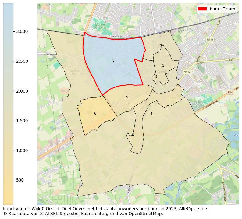 Aantal inwoners op de kaart van de buurt Elsum: Op deze pagina vind je veel informatie over inwoners (zoals de verdeling naar leeftijdsgroepen, gezinssamenstelling, geslacht, autochtoon of Belgisch met een immigratie achtergrond,...), woningen (aantallen, types, prijs ontwikkeling, gebruik, type eigendom,...) en méér (autobezit, energieverbruik,...)  op basis van open data van STATBEL en diverse andere bronnen!