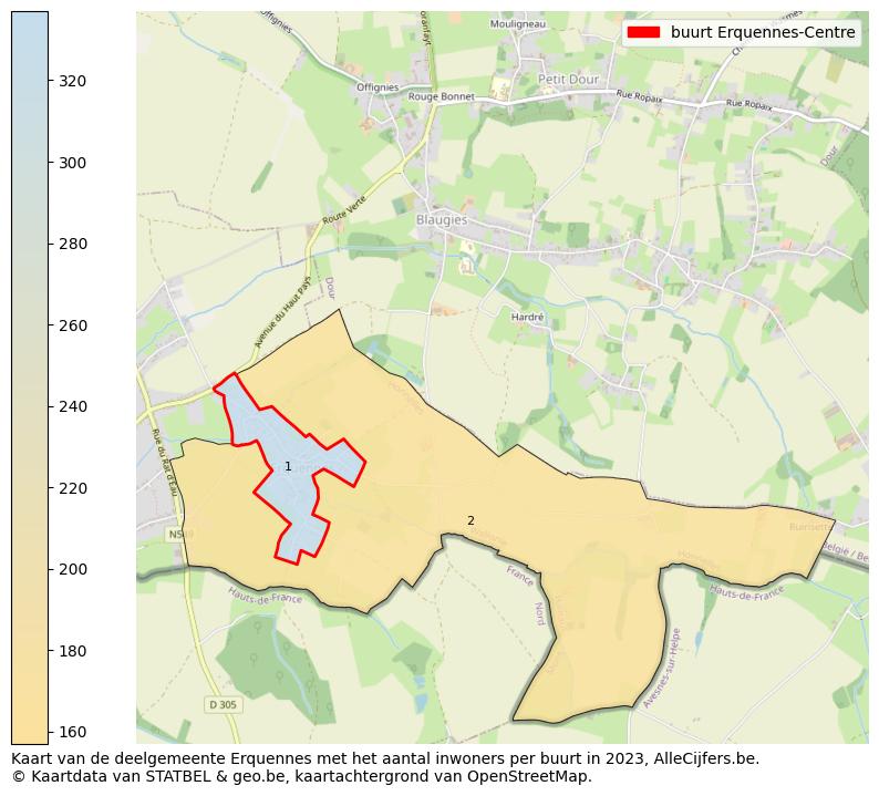 Aantal inwoners op de kaart van de buurt Erquennes-Centre: Op deze pagina vind je veel informatie over inwoners (zoals de verdeling naar leeftijdsgroepen, gezinssamenstelling, geslacht, autochtoon of Belgisch met een immigratie achtergrond,...), woningen (aantallen, types, prijs ontwikkeling, gebruik, type eigendom,...) en méér (autobezit, energieverbruik,...)  op basis van open data van STATBEL en diverse andere bronnen!