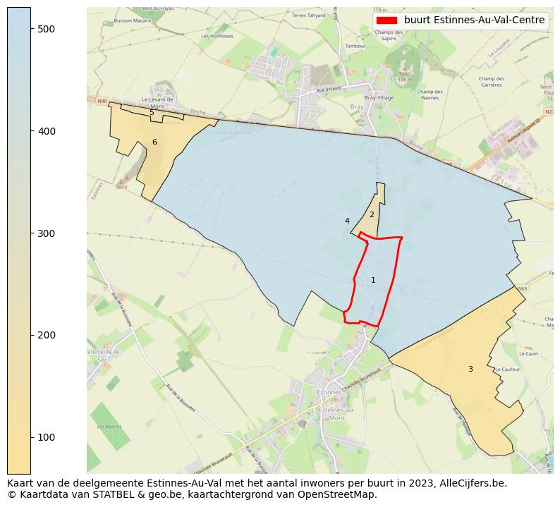 Aantal inwoners op de kaart van de buurt Estinnes-Au-Val-Centre: Op deze pagina vind je veel informatie over inwoners (zoals de verdeling naar leeftijdsgroepen, gezinssamenstelling, geslacht, autochtoon of Belgisch met een immigratie achtergrond,...), woningen (aantallen, types, prijs ontwikkeling, gebruik, type eigendom,...) en méér (autobezit, energieverbruik,...)  op basis van open data van STATBEL en diverse andere bronnen!