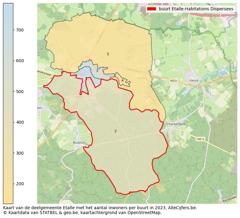 Aantal inwoners op de kaart van de buurt Etalle-Habitations Dispersees: Op deze pagina vind je veel informatie over inwoners (zoals de verdeling naar leeftijdsgroepen, gezinssamenstelling, geslacht, autochtoon of Belgisch met een immigratie achtergrond,...), woningen (aantallen, types, prijs ontwikkeling, gebruik, type eigendom,...) en méér (autobezit, energieverbruik,...)  op basis van open data van STATBEL en diverse andere bronnen!