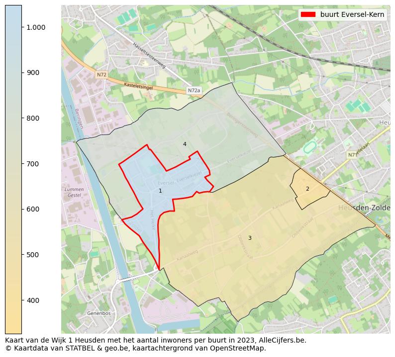 Aantal inwoners op de kaart van de buurt Eversel-Kern: Op deze pagina vind je veel informatie over inwoners (zoals de verdeling naar leeftijdsgroepen, gezinssamenstelling, geslacht, autochtoon of Belgisch met een immigratie achtergrond,...), woningen (aantallen, types, prijs ontwikkeling, gebruik, type eigendom,...) en méér (autobezit, energieverbruik,...)  op basis van open data van STATBEL en diverse andere bronnen!