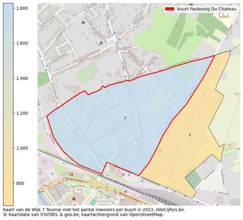 Aantal inwoners op de kaart van de buurt Faubourg Du Chateau: Op deze pagina vind je veel informatie over inwoners (zoals de verdeling naar leeftijdsgroepen, gezinssamenstelling, geslacht, autochtoon of Belgisch met een immigratie achtergrond,...), woningen (aantallen, types, prijs ontwikkeling, gebruik, type eigendom,...) en méér (autobezit, energieverbruik,...)  op basis van open data van STATBEL en diverse andere bronnen!