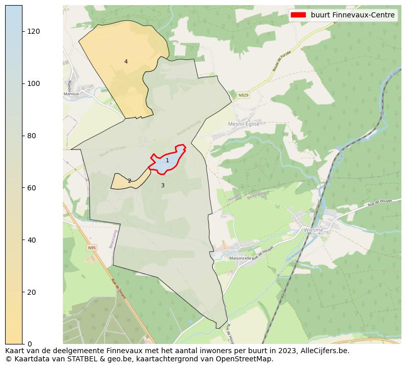Aantal inwoners op de kaart van de buurt Finnevaux-Centre: Op deze pagina vind je veel informatie over inwoners (zoals de verdeling naar leeftijdsgroepen, gezinssamenstelling, geslacht, autochtoon of Belgisch met een immigratie achtergrond,...), woningen (aantallen, types, prijs ontwikkeling, gebruik, type eigendom,...) en méér (autobezit, energieverbruik,...)  op basis van open data van STATBEL en diverse andere bronnen!