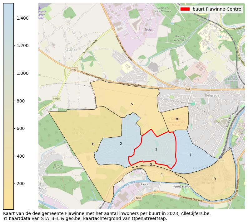 Aantal inwoners op de kaart van de buurt Flawinne-Centre: Op deze pagina vind je veel informatie over inwoners (zoals de verdeling naar leeftijdsgroepen, gezinssamenstelling, geslacht, autochtoon of Belgisch met een immigratie achtergrond,...), woningen (aantallen, types, prijs ontwikkeling, gebruik, type eigendom,...) en méér (autobezit, energieverbruik,...)  op basis van open data van STATBEL en diverse andere bronnen!