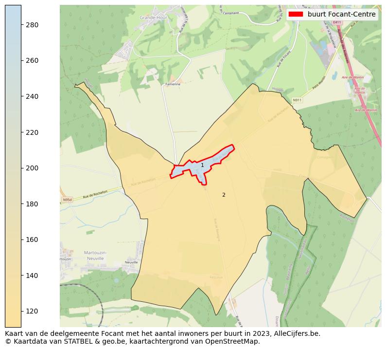 Aantal inwoners op de kaart van de buurt Focant-Centre: Op deze pagina vind je veel informatie over inwoners (zoals de verdeling naar leeftijdsgroepen, gezinssamenstelling, geslacht, autochtoon of Belgisch met een immigratie achtergrond,...), woningen (aantallen, types, prijs ontwikkeling, gebruik, type eigendom,...) en méér (autobezit, energieverbruik,...)  op basis van open data van STATBEL en diverse andere bronnen!