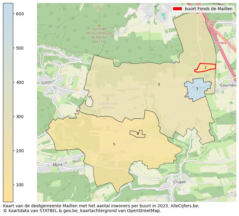 Aantal inwoners op de kaart van de buurt Fonds de Maillen: Op deze pagina vind je veel informatie over inwoners (zoals de verdeling naar leeftijdsgroepen, gezinssamenstelling, geslacht, autochtoon of Belgisch met een immigratie achtergrond,...), woningen (aantallen, types, prijs ontwikkeling, gebruik, type eigendom,...) en méér (autobezit, energieverbruik,...)  op basis van open data van STATBEL en diverse andere bronnen!