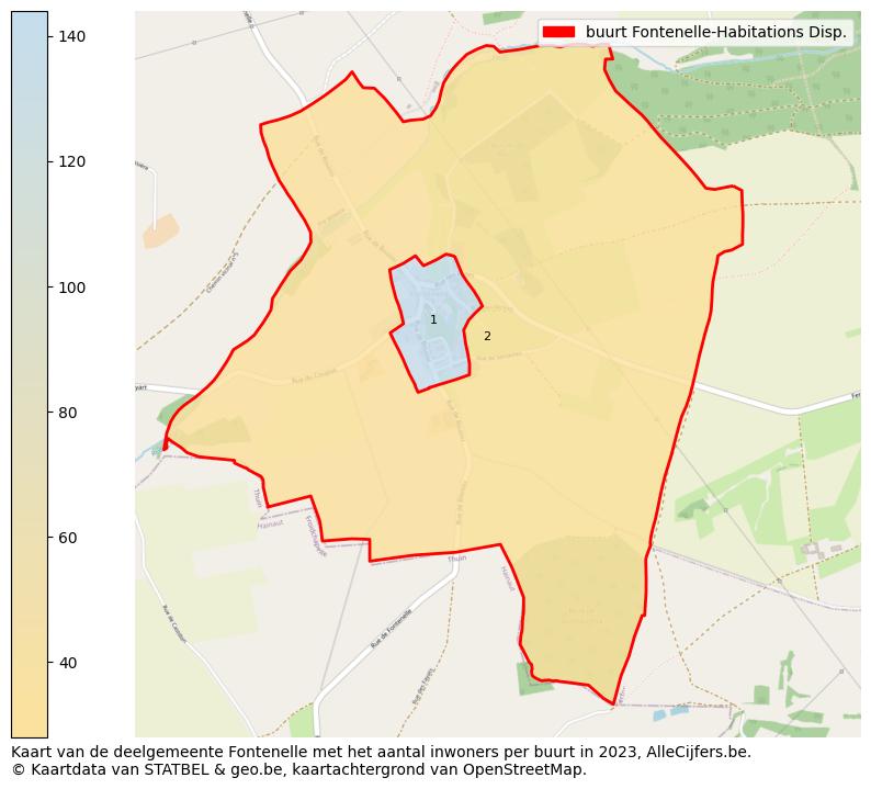 Aantal inwoners op de kaart van de buurt Fontenelle-Habitations Disp.: Op deze pagina vind je veel informatie over inwoners (zoals de verdeling naar leeftijdsgroepen, gezinssamenstelling, geslacht, autochtoon of Belgisch met een immigratie achtergrond,...), woningen (aantallen, types, prijs ontwikkeling, gebruik, type eigendom,...) en méér (autobezit, energieverbruik,...)  op basis van open data van STATBEL en diverse andere bronnen!