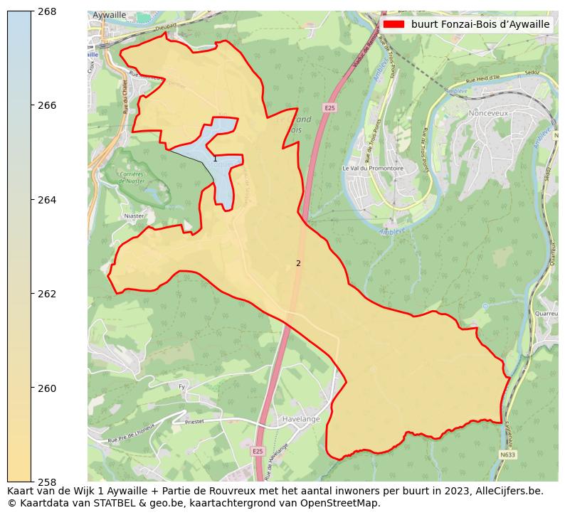 Aantal inwoners op de kaart van de buurt Fonzai-Bois d’Aywaille: Op deze pagina vind je veel informatie over inwoners (zoals de verdeling naar leeftijdsgroepen, gezinssamenstelling, geslacht, autochtoon of Belgisch met een immigratie achtergrond,...), woningen (aantallen, types, prijs ontwikkeling, gebruik, type eigendom,...) en méér (autobezit, energieverbruik,...)  op basis van open data van STATBEL en diverse andere bronnen!