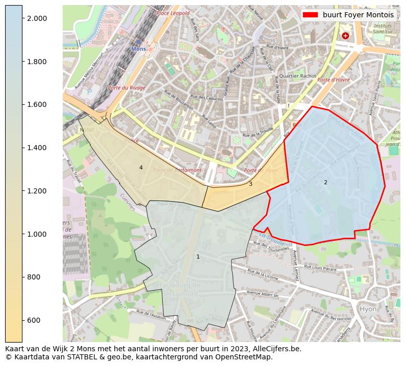 Aantal inwoners op de kaart van de buurt Foyer Montois: Op deze pagina vind je veel informatie over inwoners (zoals de verdeling naar leeftijdsgroepen, gezinssamenstelling, geslacht, autochtoon of Belgisch met een immigratie achtergrond,...), woningen (aantallen, types, prijs ontwikkeling, gebruik, type eigendom,...) en méér (autobezit, energieverbruik,...)  op basis van open data van STATBEL en diverse andere bronnen!