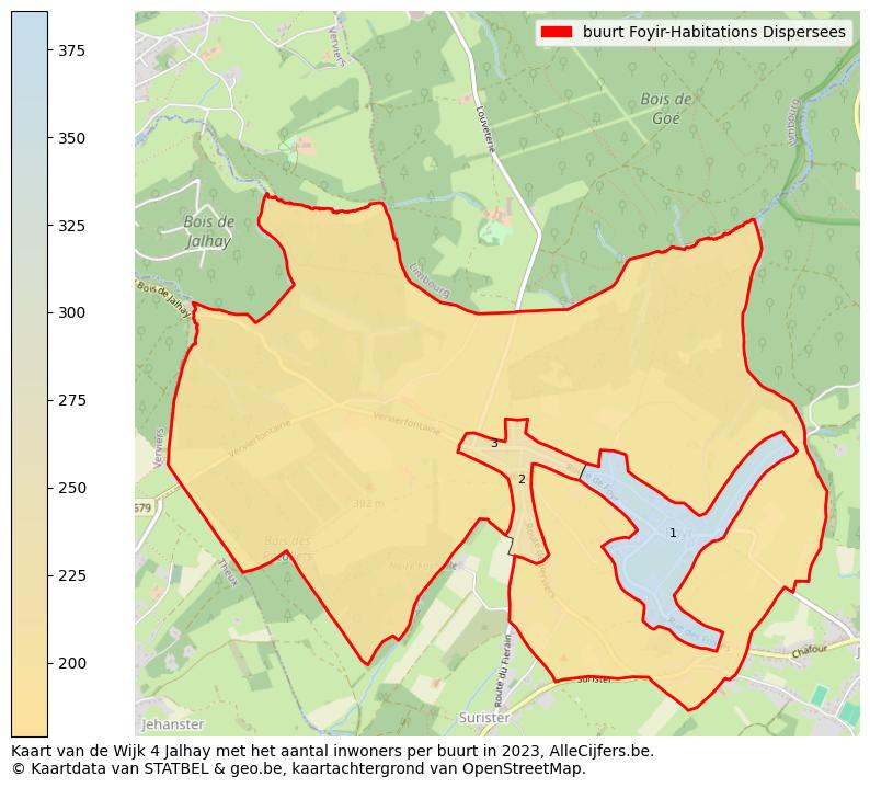 Aantal inwoners op de kaart van de buurt Foyir-Habitations Dispersees: Op deze pagina vind je veel informatie over inwoners (zoals de verdeling naar leeftijdsgroepen, gezinssamenstelling, geslacht, autochtoon of Belgisch met een immigratie achtergrond,...), woningen (aantallen, types, prijs ontwikkeling, gebruik, type eigendom,...) en méér (autobezit, energieverbruik,...)  op basis van open data van STATBEL en diverse andere bronnen!