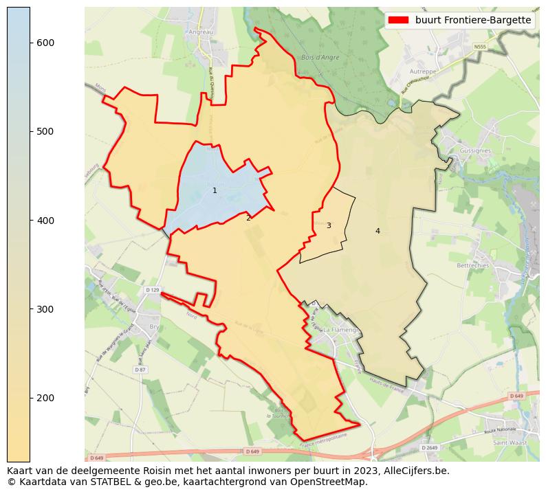 Aantal inwoners op de kaart van de buurt Frontiere-Bargette: Op deze pagina vind je veel informatie over inwoners (zoals de verdeling naar leeftijdsgroepen, gezinssamenstelling, geslacht, autochtoon of Belgisch met een immigratie achtergrond,...), woningen (aantallen, types, prijs ontwikkeling, gebruik, type eigendom,...) en méér (autobezit, energieverbruik,...)  op basis van open data van STATBEL en diverse andere bronnen!