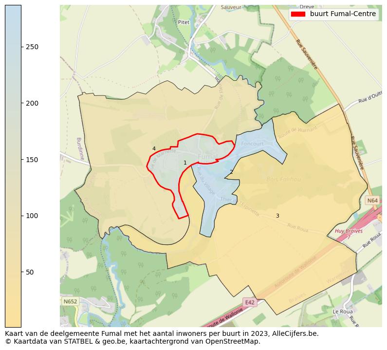 Aantal inwoners op de kaart van de buurt Fumal-Centre: Op deze pagina vind je veel informatie over inwoners (zoals de verdeling naar leeftijdsgroepen, gezinssamenstelling, geslacht, autochtoon of Belgisch met een immigratie achtergrond,...), woningen (aantallen, types, prijs ontwikkeling, gebruik, type eigendom,...) en méér (autobezit, energieverbruik,...)  op basis van open data van STATBEL en diverse andere bronnen!