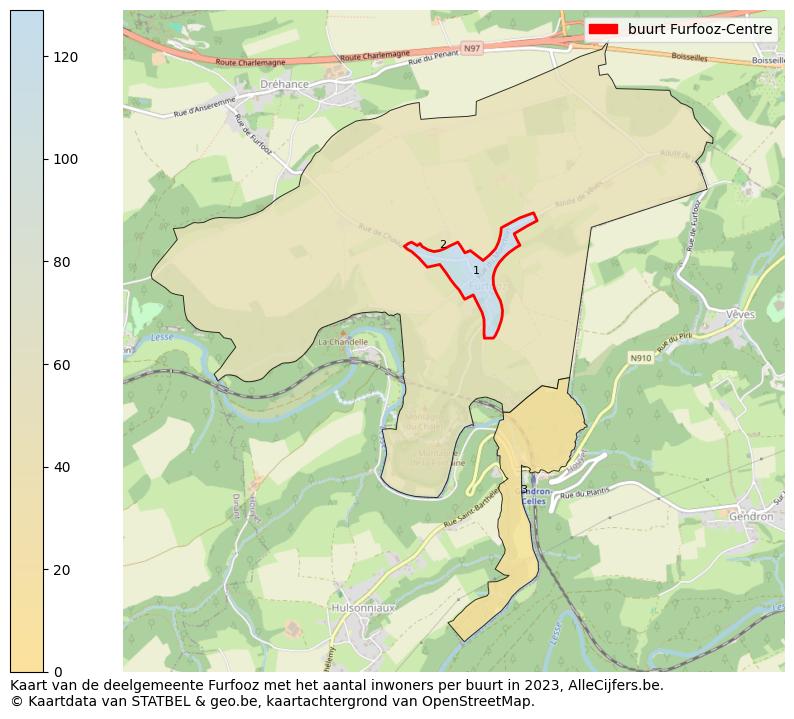 Aantal inwoners op de kaart van de buurt Furfooz-Centre: Op deze pagina vind je veel informatie over inwoners (zoals de verdeling naar leeftijdsgroepen, gezinssamenstelling, geslacht, autochtoon of Belgisch met een immigratie achtergrond,...), woningen (aantallen, types, prijs ontwikkeling, gebruik, type eigendom,...) en méér (autobezit, energieverbruik,...)  op basis van open data van STATBEL en diverse andere bronnen!