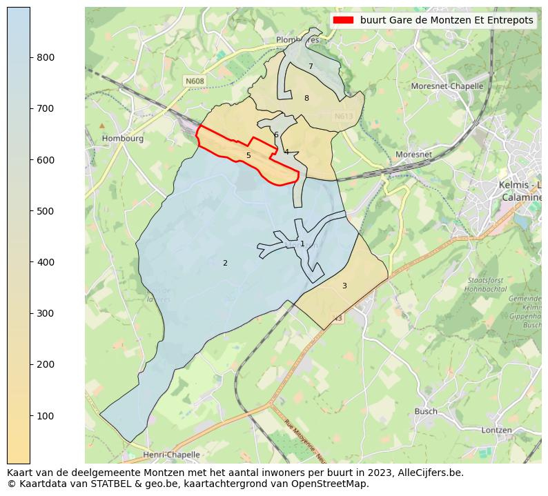 Aantal inwoners op de kaart van de buurt Gare de Montzen Et Entrepots: Op deze pagina vind je veel informatie over inwoners (zoals de verdeling naar leeftijdsgroepen, gezinssamenstelling, geslacht, autochtoon of Belgisch met een immigratie achtergrond,...), woningen (aantallen, types, prijs ontwikkeling, gebruik, type eigendom,...) en méér (autobezit, energieverbruik,...)  op basis van open data van STATBEL en diverse andere bronnen!
