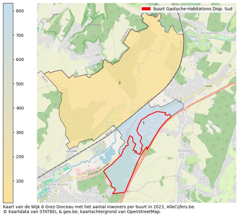 Aantal inwoners op de kaart van de buurt Gastuche-Habitations Disp. Sud: Op deze pagina vind je veel informatie over inwoners (zoals de verdeling naar leeftijdsgroepen, gezinssamenstelling, geslacht, autochtoon of Belgisch met een immigratie achtergrond,...), woningen (aantallen, types, prijs ontwikkeling, gebruik, type eigendom,...) en méér (autobezit, energieverbruik,...)  op basis van open data van STATBEL en diverse andere bronnen!