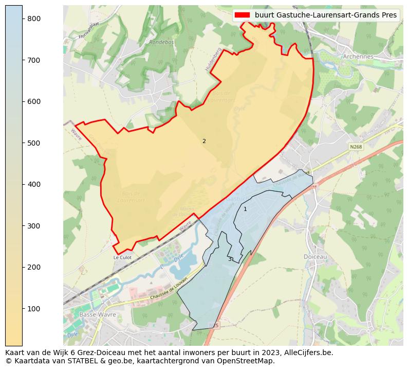 Aantal inwoners op de kaart van de buurt Gastuche-Laurensart-Grands Pres: Op deze pagina vind je veel informatie over inwoners (zoals de verdeling naar leeftijdsgroepen, gezinssamenstelling, geslacht, autochtoon of Belgisch met een immigratie achtergrond,...), woningen (aantallen, types, prijs ontwikkeling, gebruik, type eigendom,...) en méér (autobezit, energieverbruik,...)  op basis van open data van STATBEL en diverse andere bronnen!