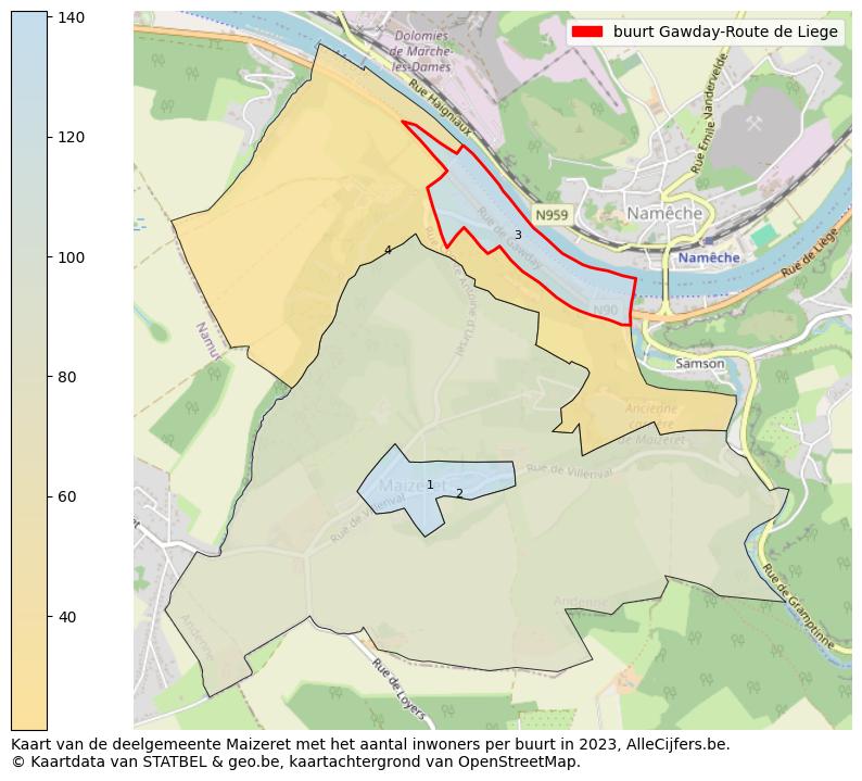 Aantal inwoners op de kaart van de buurt Gawday-Route de Liege: Op deze pagina vind je veel informatie over inwoners (zoals de verdeling naar leeftijdsgroepen, gezinssamenstelling, geslacht, autochtoon of Belgisch met een immigratie achtergrond,...), woningen (aantallen, types, prijs ontwikkeling, gebruik, type eigendom,...) en méér (autobezit, energieverbruik,...)  op basis van open data van STATBEL en diverse andere bronnen!