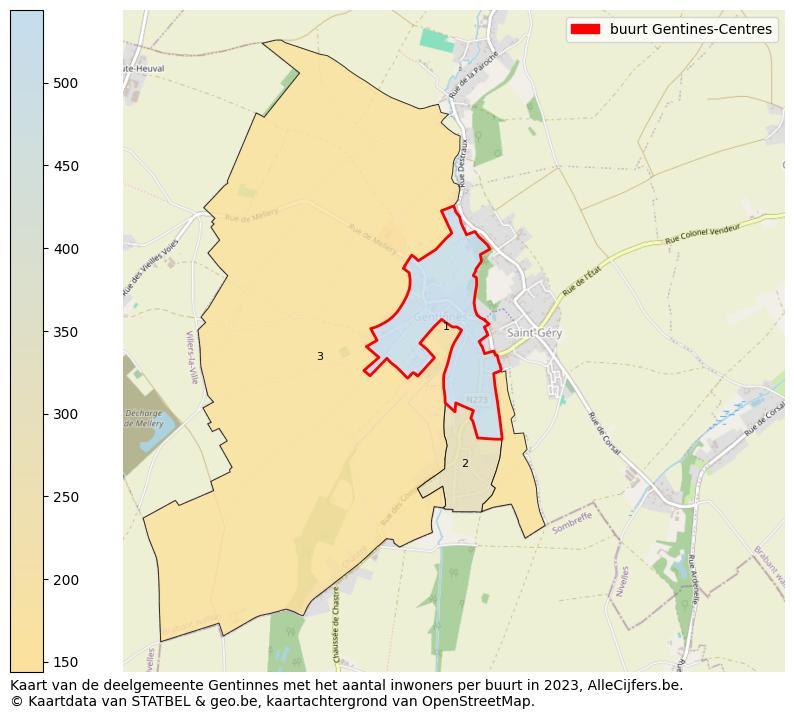 Aantal inwoners op de kaart van de buurt Gentines-Centres: Op deze pagina vind je veel informatie over inwoners (zoals de verdeling naar leeftijdsgroepen, gezinssamenstelling, geslacht, autochtoon of Belgisch met een immigratie achtergrond,...), woningen (aantallen, types, prijs ontwikkeling, gebruik, type eigendom,...) en méér (autobezit, energieverbruik,...)  op basis van open data van STATBEL en diverse andere bronnen!