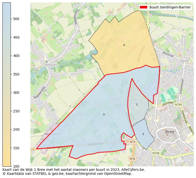 Aantal inwoners op de kaart van de buurt Gerdingen-Barrier: Op deze pagina vind je veel informatie over inwoners (zoals de verdeling naar leeftijdsgroepen, gezinssamenstelling, geslacht, autochtoon of Belgisch met een immigratie achtergrond,...), woningen (aantallen, types, prijs ontwikkeling, gebruik, type eigendom,...) en méér (autobezit, energieverbruik,...)  op basis van open data van STATBEL en diverse andere bronnen!