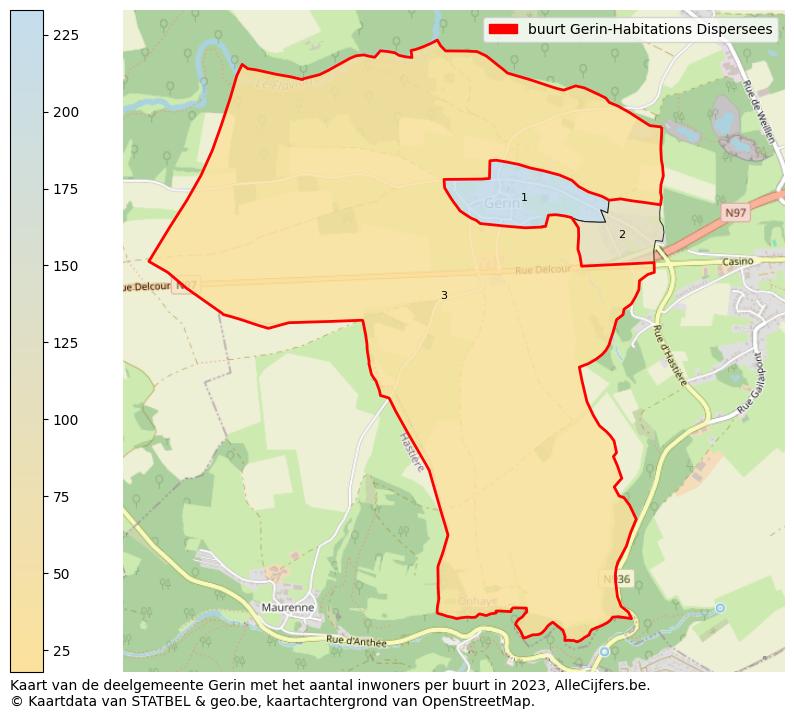 Aantal inwoners op de kaart van de buurt Gerin-Habitations Dispersees: Op deze pagina vind je veel informatie over inwoners (zoals de verdeling naar leeftijdsgroepen, gezinssamenstelling, geslacht, autochtoon of Belgisch met een immigratie achtergrond,...), woningen (aantallen, types, prijs ontwikkeling, gebruik, type eigendom,...) en méér (autobezit, energieverbruik,...)  op basis van open data van STATBEL en diverse andere bronnen!