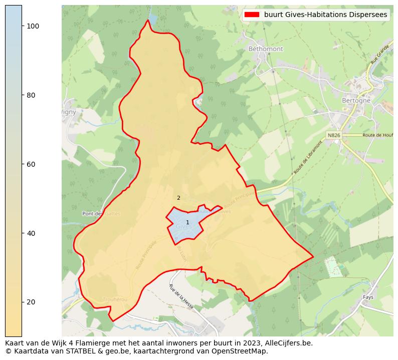 Aantal inwoners op de kaart van de buurt Gives-Habitations Dispersees: Op deze pagina vind je veel informatie over inwoners (zoals de verdeling naar leeftijdsgroepen, gezinssamenstelling, geslacht, autochtoon of Belgisch met een immigratie achtergrond,...), woningen (aantallen, types, prijs ontwikkeling, gebruik, type eigendom,...) en méér (autobezit, energieverbruik,...)  op basis van open data van STATBEL en diverse andere bronnen!