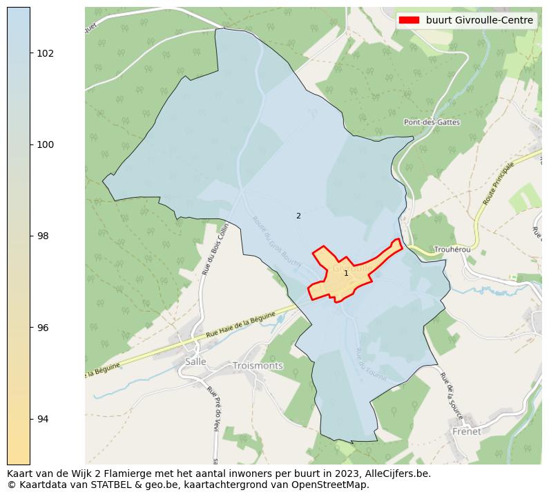 Aantal inwoners op de kaart van de buurt Givroulle-Centre: Op deze pagina vind je veel informatie over inwoners (zoals de verdeling naar leeftijdsgroepen, gezinssamenstelling, geslacht, autochtoon of Belgisch met een immigratie achtergrond,...), woningen (aantallen, types, prijs ontwikkeling, gebruik, type eigendom,...) en méér (autobezit, energieverbruik,...)  op basis van open data van STATBEL en diverse andere bronnen!