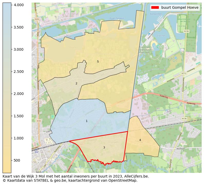 Aantal inwoners op de kaart van de buurt Gompel Hoeve: Op deze pagina vind je veel informatie over inwoners (zoals de verdeling naar leeftijdsgroepen, gezinssamenstelling, geslacht, autochtoon of Belgisch met een immigratie achtergrond,...), woningen (aantallen, types, prijs ontwikkeling, gebruik, type eigendom,...) en méér (autobezit, energieverbruik,...)  op basis van open data van STATBEL en diverse andere bronnen!