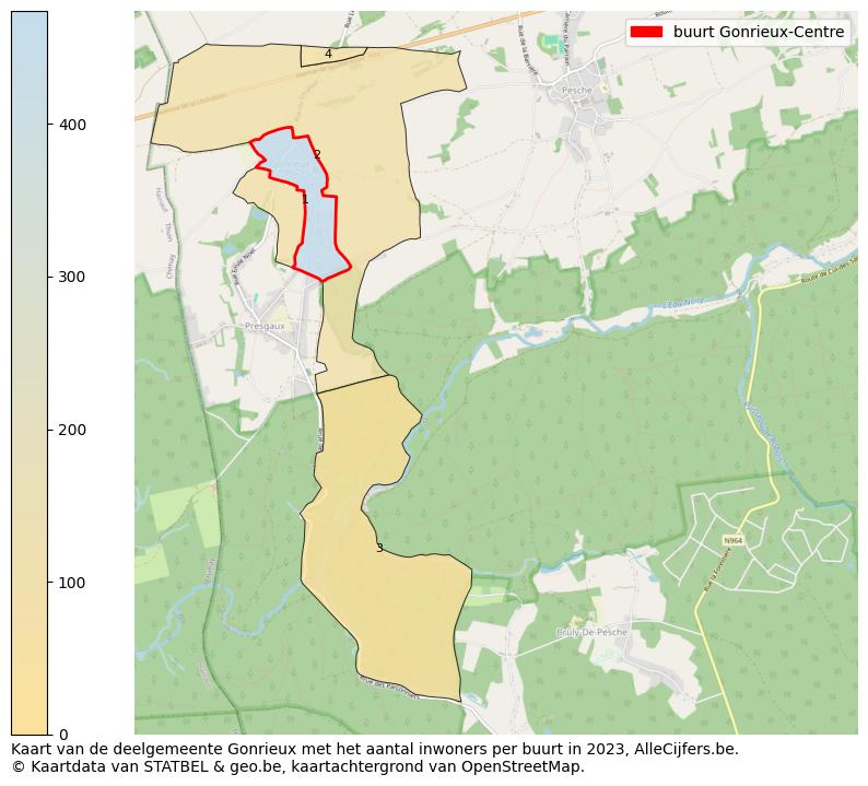Aantal inwoners op de kaart van de buurt Gonrieux-Centre: Op deze pagina vind je veel informatie over inwoners (zoals de verdeling naar leeftijdsgroepen, gezinssamenstelling, geslacht, autochtoon of Belgisch met een immigratie achtergrond,...), woningen (aantallen, types, prijs ontwikkeling, gebruik, type eigendom,...) en méér (autobezit, energieverbruik,...)  op basis van open data van STATBEL en diverse andere bronnen!