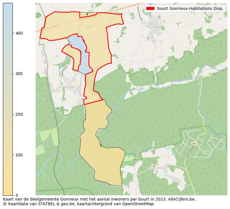 Aantal inwoners op de kaart van de buurt Gonrieux-Habitations Disp.: Op deze pagina vind je veel informatie over inwoners (zoals de verdeling naar leeftijdsgroepen, gezinssamenstelling, geslacht, autochtoon of Belgisch met een immigratie achtergrond,...), woningen (aantallen, types, prijs ontwikkeling, gebruik, type eigendom,...) en méér (autobezit, energieverbruik,...)  op basis van open data van STATBEL en diverse andere bronnen!