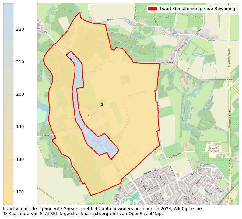 Aantal inwoners op de kaart van de buurt Gorsem-Verspreide Bewoning: Op deze pagina vind je veel informatie over inwoners (zoals de verdeling naar leeftijdsgroepen, gezinssamenstelling, geslacht, autochtoon of Belgisch met een immigratie achtergrond,...), woningen (aantallen, types, prijs ontwikkeling, gebruik, type eigendom,...) en méér (autobezit, energieverbruik,...)  op basis van open data van STATBEL en diverse andere bronnen!