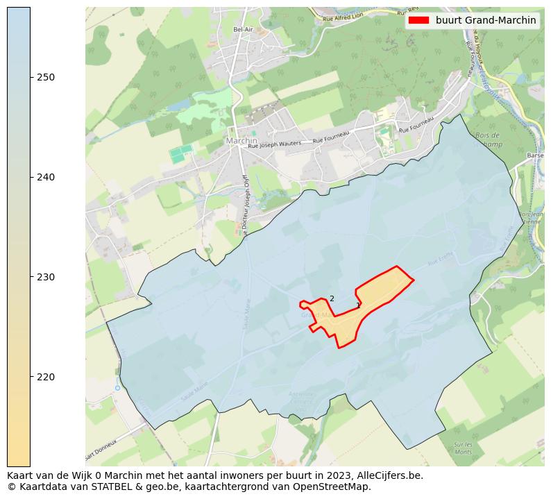 Aantal inwoners op de kaart van de buurt Grand-Marchin: Op deze pagina vind je veel informatie over inwoners (zoals de verdeling naar leeftijdsgroepen, gezinssamenstelling, geslacht, autochtoon of Belgisch met een immigratie achtergrond,...), woningen (aantallen, types, prijs ontwikkeling, gebruik, type eigendom,...) en méér (autobezit, energieverbruik,...)  op basis van open data van STATBEL en diverse andere bronnen!