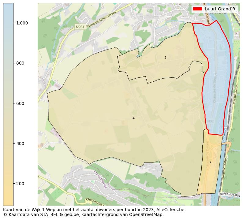 Aantal inwoners op de kaart van de buurt Grand’Ri: Op deze pagina vind je veel informatie over inwoners (zoals de verdeling naar leeftijdsgroepen, gezinssamenstelling, geslacht, autochtoon of Belgisch met een immigratie achtergrond,...), woningen (aantallen, types, prijs ontwikkeling, gebruik, type eigendom,...) en méér (autobezit, energieverbruik,...)  op basis van open data van STATBEL en diverse andere bronnen!