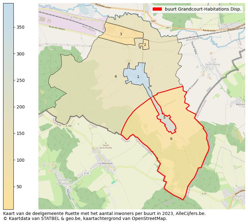 Aantal inwoners op de kaart van de buurt Grandcourt-Habitations Disp.: Op deze pagina vind je veel informatie over inwoners (zoals de verdeling naar leeftijdsgroepen, gezinssamenstelling, geslacht, autochtoon of Belgisch met een immigratie achtergrond,...), woningen (aantallen, types, prijs ontwikkeling, gebruik, type eigendom,...) en méér (autobezit, energieverbruik,...)  op basis van open data van STATBEL en diverse andere bronnen!