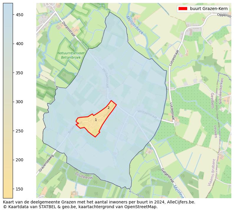 Aantal inwoners op de kaart van de buurt Grazen-Kern: Op deze pagina vind je veel informatie over inwoners (zoals de verdeling naar leeftijdsgroepen, gezinssamenstelling, geslacht, autochtoon of Belgisch met een immigratie achtergrond,...), woningen (aantallen, types, prijs ontwikkeling, gebruik, type eigendom,...) en méér (autobezit, energieverbruik,...)  op basis van open data van STATBEL en diverse andere bronnen!