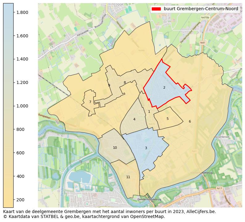 Aantal inwoners op de kaart van de buurt Grembergen-Centrum-Noord: Op deze pagina vind je veel informatie over inwoners (zoals de verdeling naar leeftijdsgroepen, gezinssamenstelling, geslacht, autochtoon of Belgisch met een immigratie achtergrond,...), woningen (aantallen, types, prijs ontwikkeling, gebruik, type eigendom,...) en méér (autobezit, energieverbruik,...)  op basis van open data van STATBEL en diverse andere bronnen!