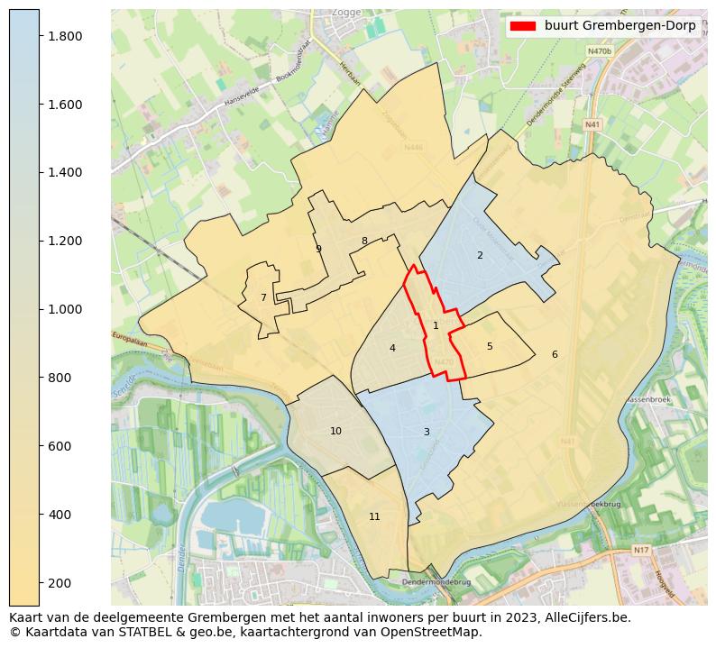 Aantal inwoners op de kaart van de buurt Grembergen-Dorp: Op deze pagina vind je veel informatie over inwoners (zoals de verdeling naar leeftijdsgroepen, gezinssamenstelling, geslacht, autochtoon of Belgisch met een immigratie achtergrond,...), woningen (aantallen, types, prijs ontwikkeling, gebruik, type eigendom,...) en méér (autobezit, energieverbruik,...)  op basis van open data van STATBEL en diverse andere bronnen!