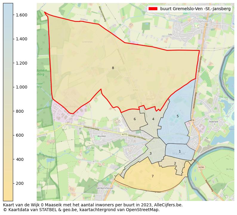 Aantal inwoners op de kaart van de buurt Gremelslo-Ven -St.-Jansberg: Op deze pagina vind je veel informatie over inwoners (zoals de verdeling naar leeftijdsgroepen, gezinssamenstelling, geslacht, autochtoon of Belgisch met een immigratie achtergrond,...), woningen (aantallen, types, prijs ontwikkeling, gebruik, type eigendom,...) en méér (autobezit, energieverbruik,...)  op basis van open data van STATBEL en diverse andere bronnen!