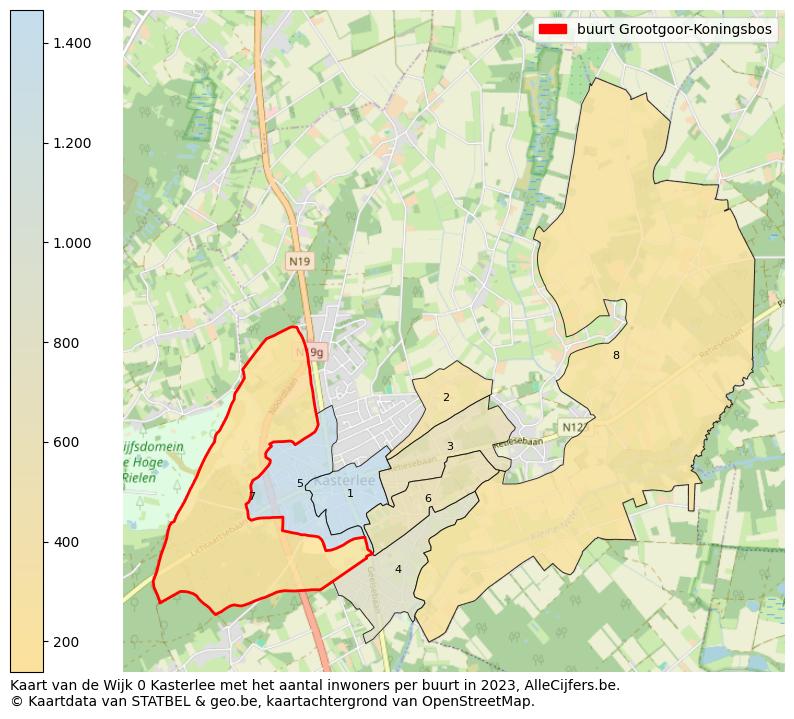 Aantal inwoners op de kaart van de buurt Grootgoor-Koningsbos: Op deze pagina vind je veel informatie over inwoners (zoals de verdeling naar leeftijdsgroepen, gezinssamenstelling, geslacht, autochtoon of Belgisch met een immigratie achtergrond,...), woningen (aantallen, types, prijs ontwikkeling, gebruik, type eigendom,...) en méér (autobezit, energieverbruik,...)  op basis van open data van STATBEL en diverse andere bronnen!