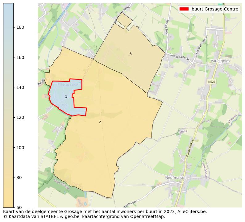 Aantal inwoners op de kaart van de buurt Grosage-Centre: Op deze pagina vind je veel informatie over inwoners (zoals de verdeling naar leeftijdsgroepen, gezinssamenstelling, geslacht, autochtoon of Belgisch met een immigratie achtergrond,...), woningen (aantallen, types, prijs ontwikkeling, gebruik, type eigendom,...) en méér (autobezit, energieverbruik,...)  op basis van open data van STATBEL en diverse andere bronnen!
