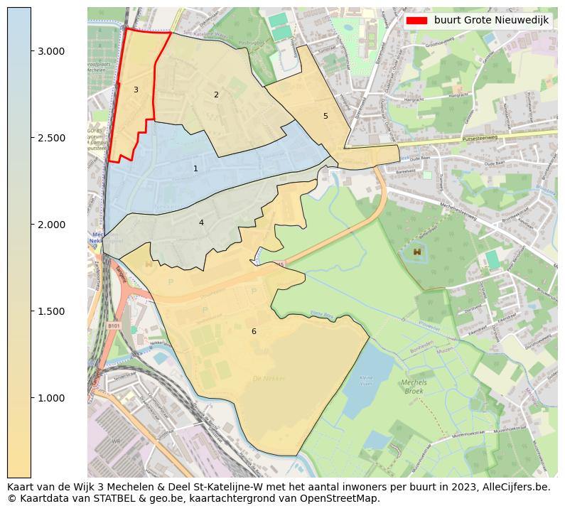 Aantal inwoners op de kaart van de buurt Grote Nieuwedijk: Op deze pagina vind je veel informatie over inwoners (zoals de verdeling naar leeftijdsgroepen, gezinssamenstelling, geslacht, autochtoon of Belgisch met een immigratie achtergrond,...), woningen (aantallen, types, prijs ontwikkeling, gebruik, type eigendom,...) en méér (autobezit, energieverbruik,...)  op basis van open data van STATBEL en diverse andere bronnen!