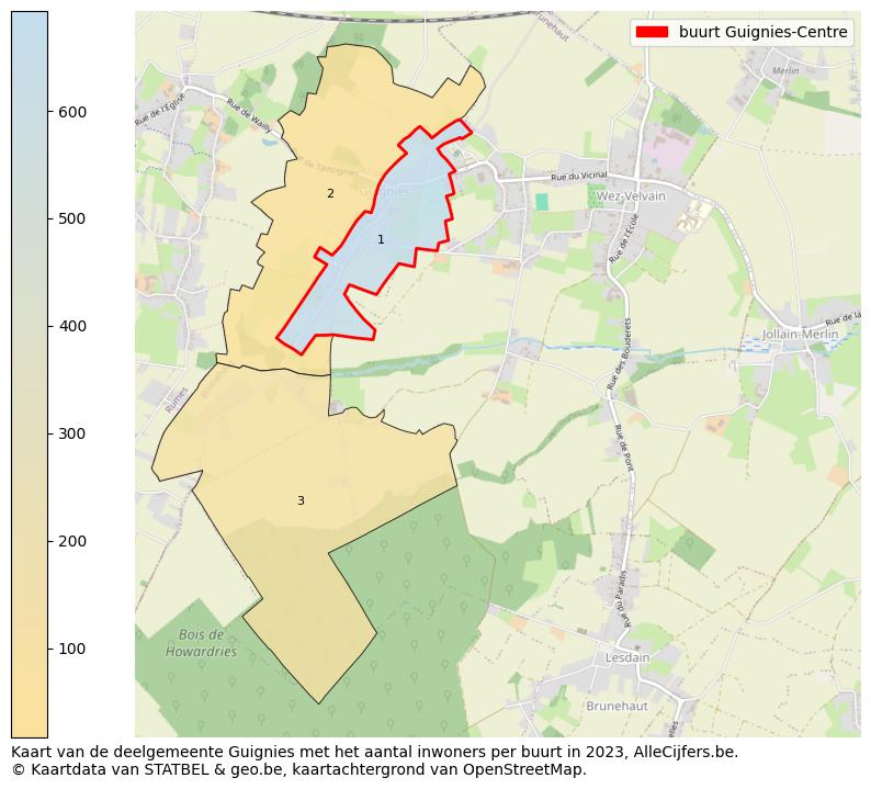 Aantal inwoners op de kaart van de buurt Guignies-Centre: Op deze pagina vind je veel informatie over inwoners (zoals de verdeling naar leeftijdsgroepen, gezinssamenstelling, geslacht, autochtoon of Belgisch met een immigratie achtergrond,...), woningen (aantallen, types, prijs ontwikkeling, gebruik, type eigendom,...) en méér (autobezit, energieverbruik,...)  op basis van open data van STATBEL en diverse andere bronnen!