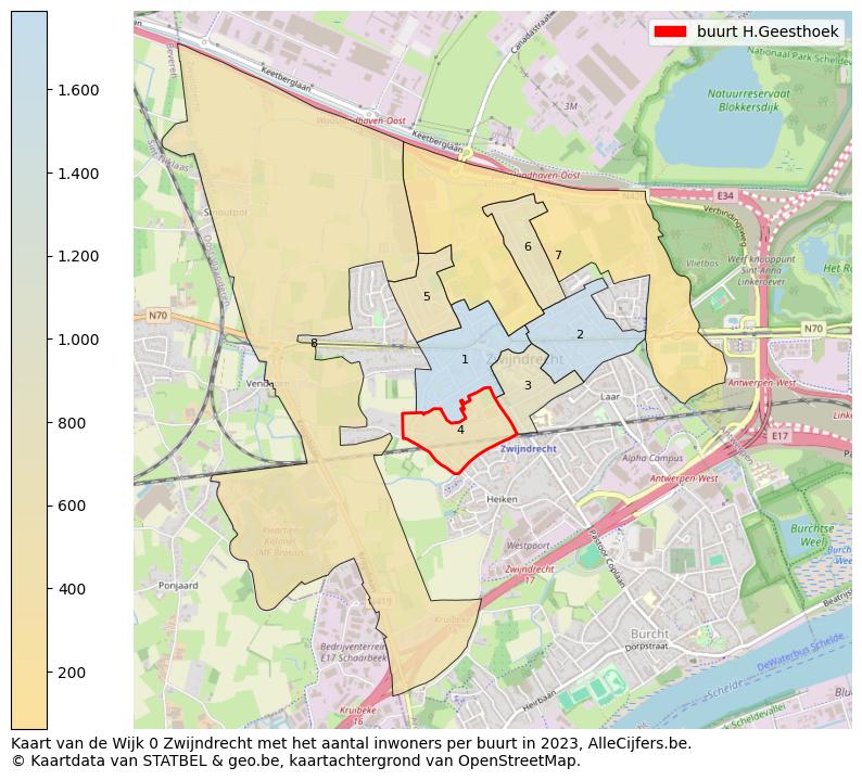 Aantal inwoners op de kaart van de buurt H.Geesthoek: Op deze pagina vind je veel informatie over inwoners (zoals de verdeling naar leeftijdsgroepen, gezinssamenstelling, geslacht, autochtoon of Belgisch met een immigratie achtergrond,...), woningen (aantallen, types, prijs ontwikkeling, gebruik, type eigendom,...) en méér (autobezit, energieverbruik,...)  op basis van open data van STATBEL en diverse andere bronnen!