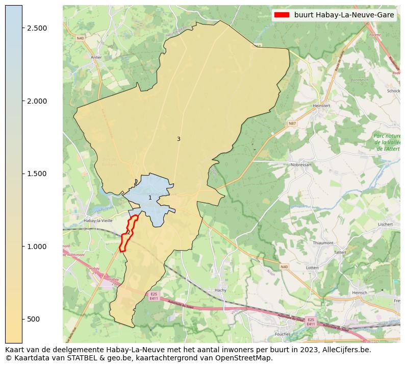 Aantal inwoners op de kaart van de buurt Habay-La-Neuve-Gare: Op deze pagina vind je veel informatie over inwoners (zoals de verdeling naar leeftijdsgroepen, gezinssamenstelling, geslacht, autochtoon of Belgisch met een immigratie achtergrond,...), woningen (aantallen, types, prijs ontwikkeling, gebruik, type eigendom,...) en méér (autobezit, energieverbruik,...)  op basis van open data van STATBEL en diverse andere bronnen!