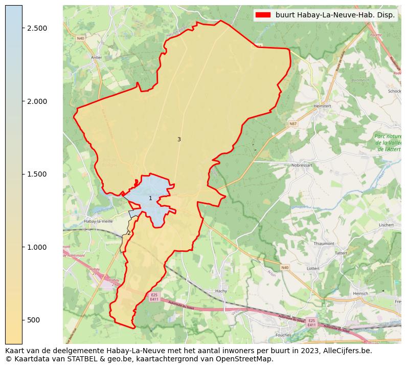 Aantal inwoners op de kaart van de buurt Habay-La-Neuve-Hab. Disp.: Op deze pagina vind je veel informatie over inwoners (zoals de verdeling naar leeftijdsgroepen, gezinssamenstelling, geslacht, autochtoon of Belgisch met een immigratie achtergrond,...), woningen (aantallen, types, prijs ontwikkeling, gebruik, type eigendom,...) en méér (autobezit, energieverbruik,...)  op basis van open data van STATBEL en diverse andere bronnen!